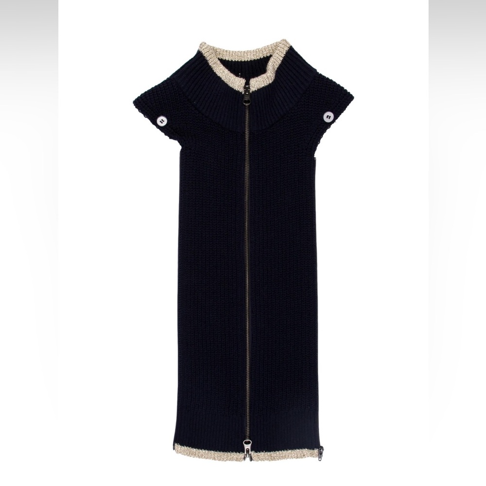 Veronica Beard Blue Knit Dickey Size 16-24